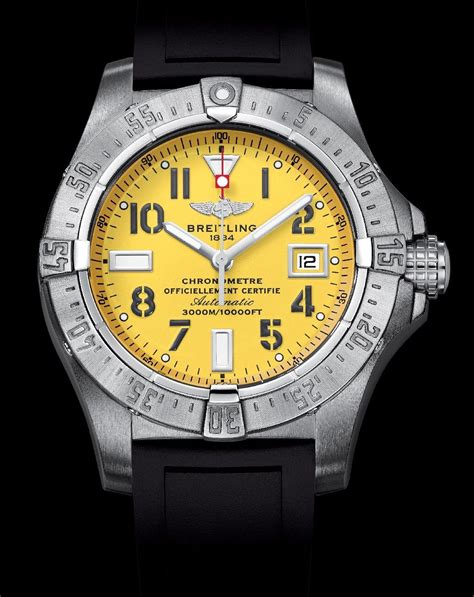 breitling white blue dial|breitling watches yellow face.